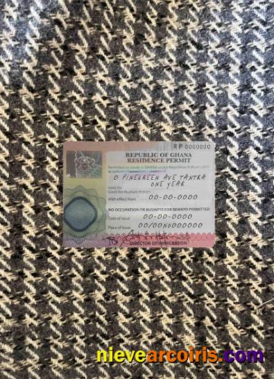 Ghana residence permit photolook